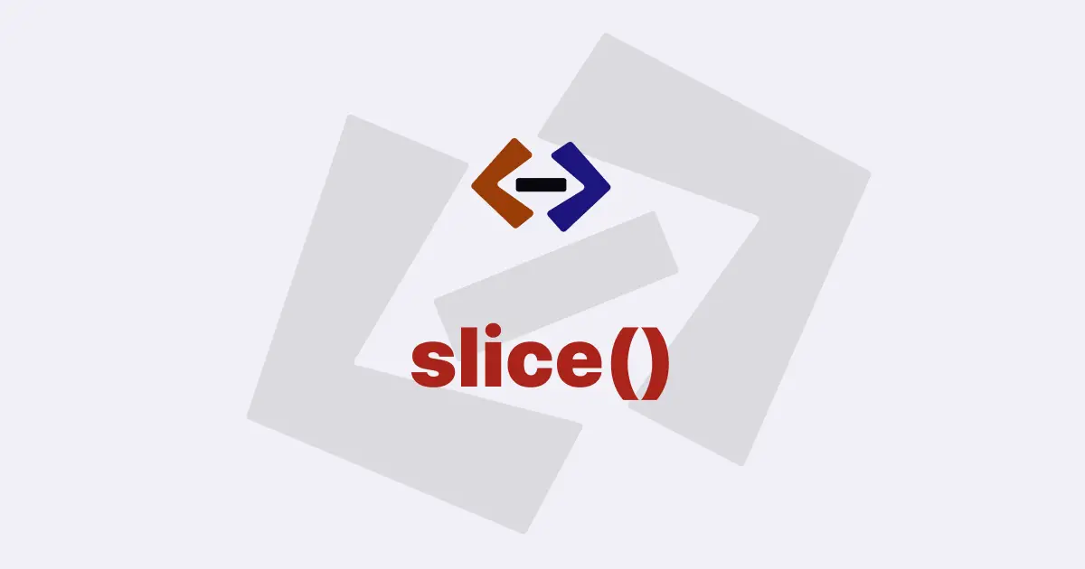 What is the use of the slice() method in JavaScript?