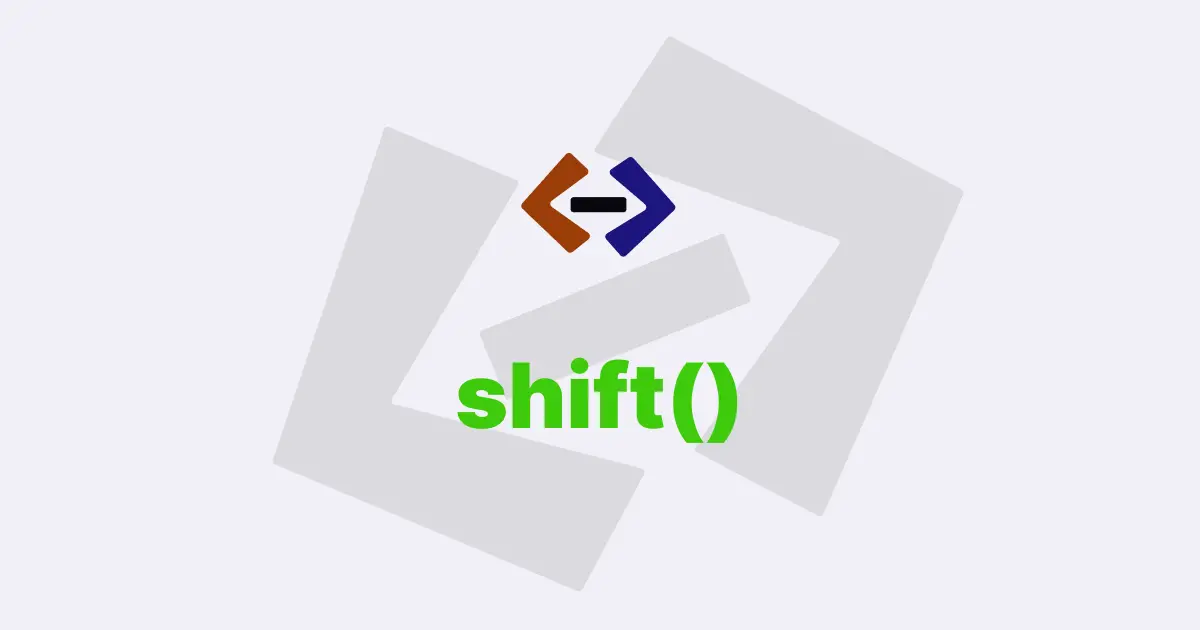 What is the use of the shift() method in Javascript?