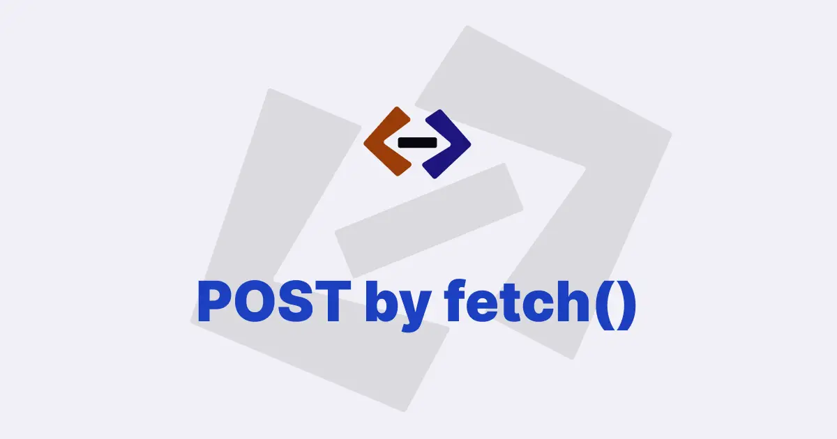 How do you send a POST request using fetch() in JavaScript?