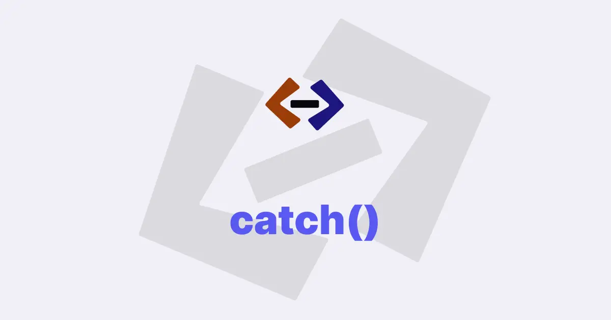 What is the use of the catch() method in JavaScript Promises?