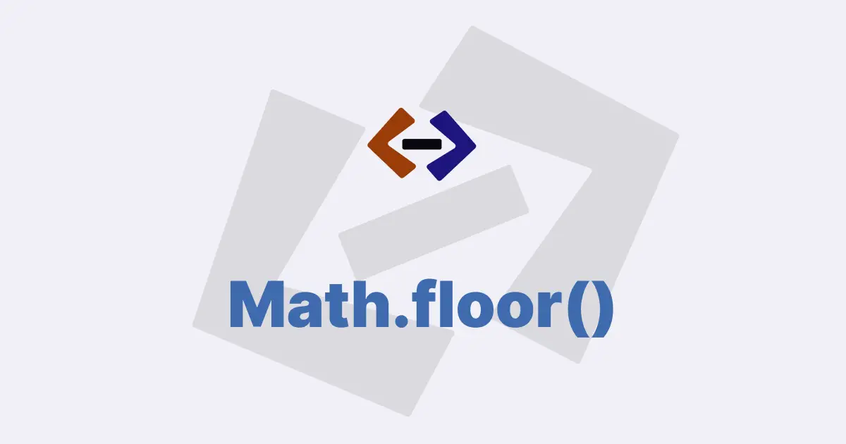 How do you use the Math.floor() method in JavaScript?