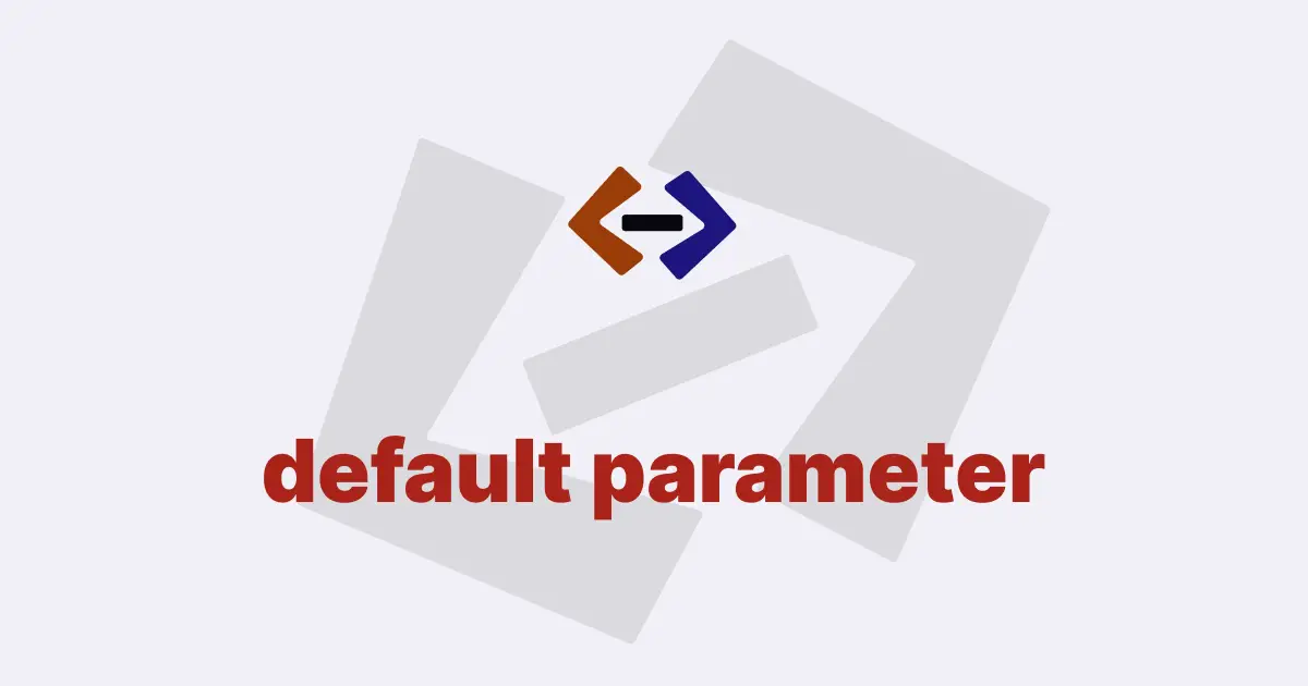 How do you create a default parameter in JavaScript?