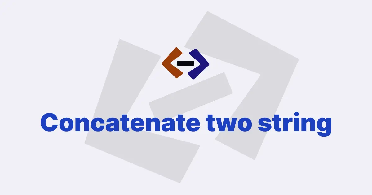 How do you concatenate two strings in JavaScript?