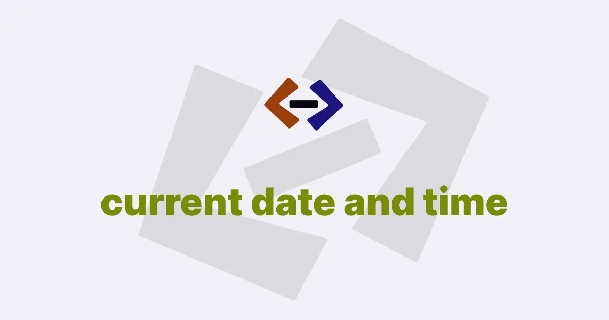 How do you get the current date and time in JavaScript?