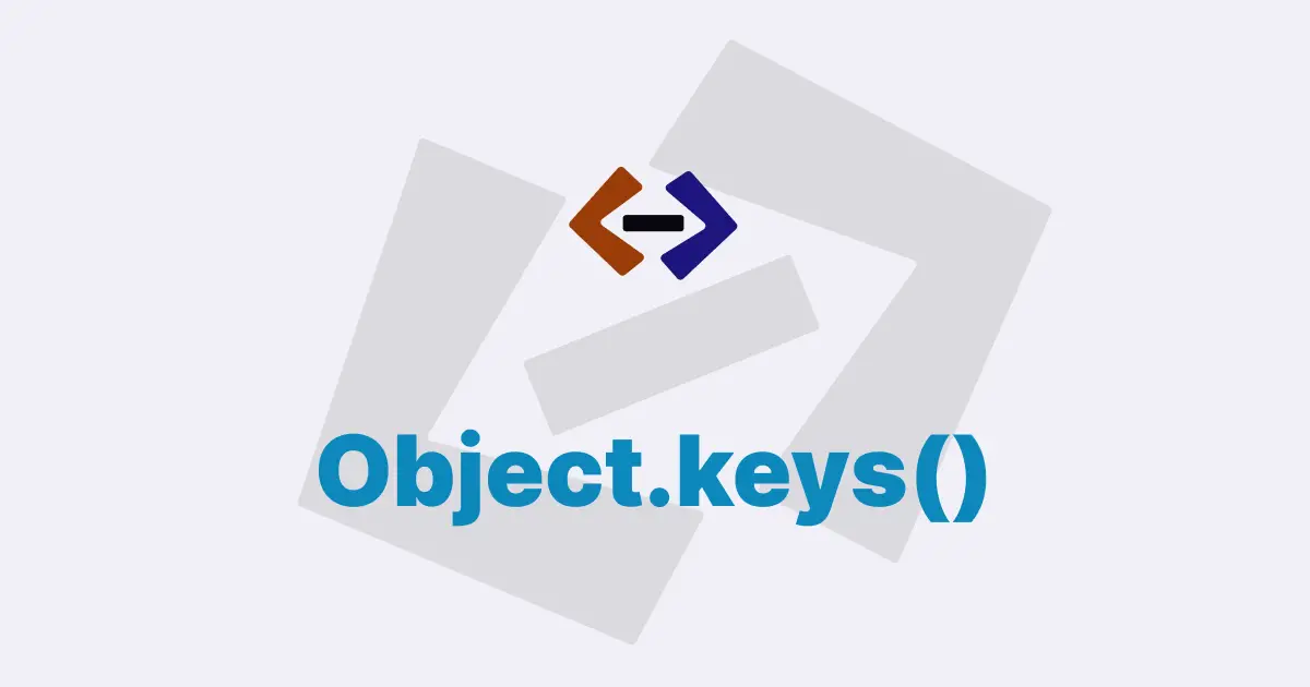 What is the use of the Object.keys() method in JavaScript?