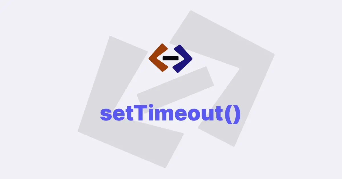 What is the use of the setTimeout() method in JavaScript?