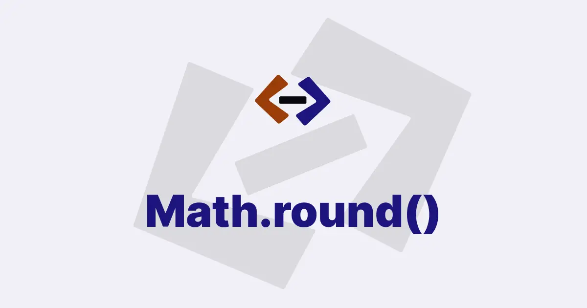 What is the use of the Math.round() method in JavaScript?