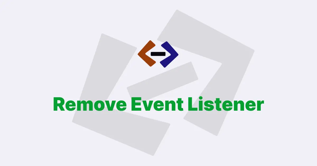 How do you remove event listeners in JavaScript?