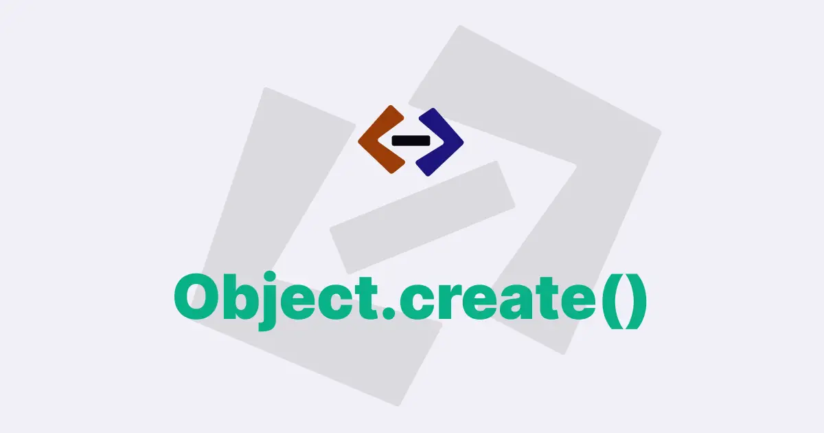 What is the use of the Object.create() method in JavaScript?