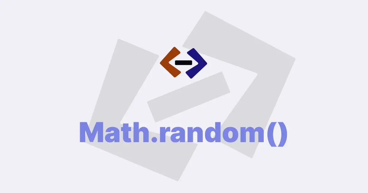 How do you use the Math.random() method in JavaScript?