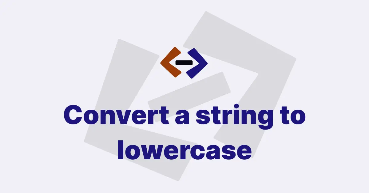 How do you convert a string to lowercase in JavaScript?