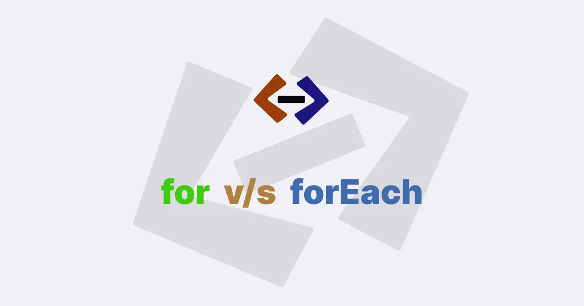 What is the difference between a for loop and a forEach loop in JavaScript?