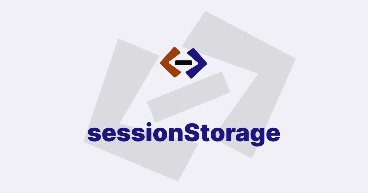 What is the use of the sessionStorage object in JavaScript? 