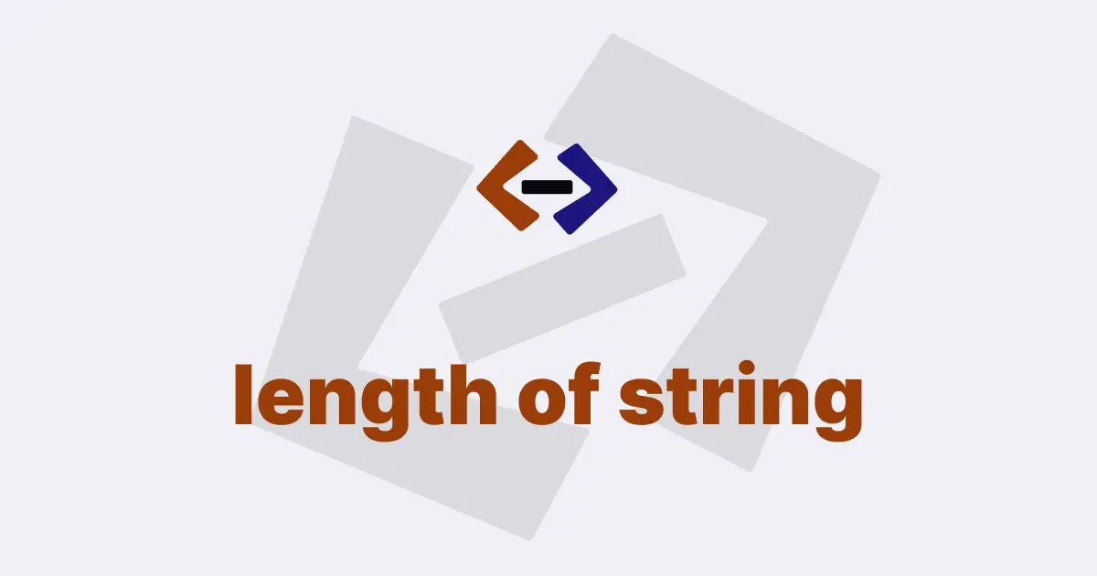 How do you get the length of a string in JavaScript?