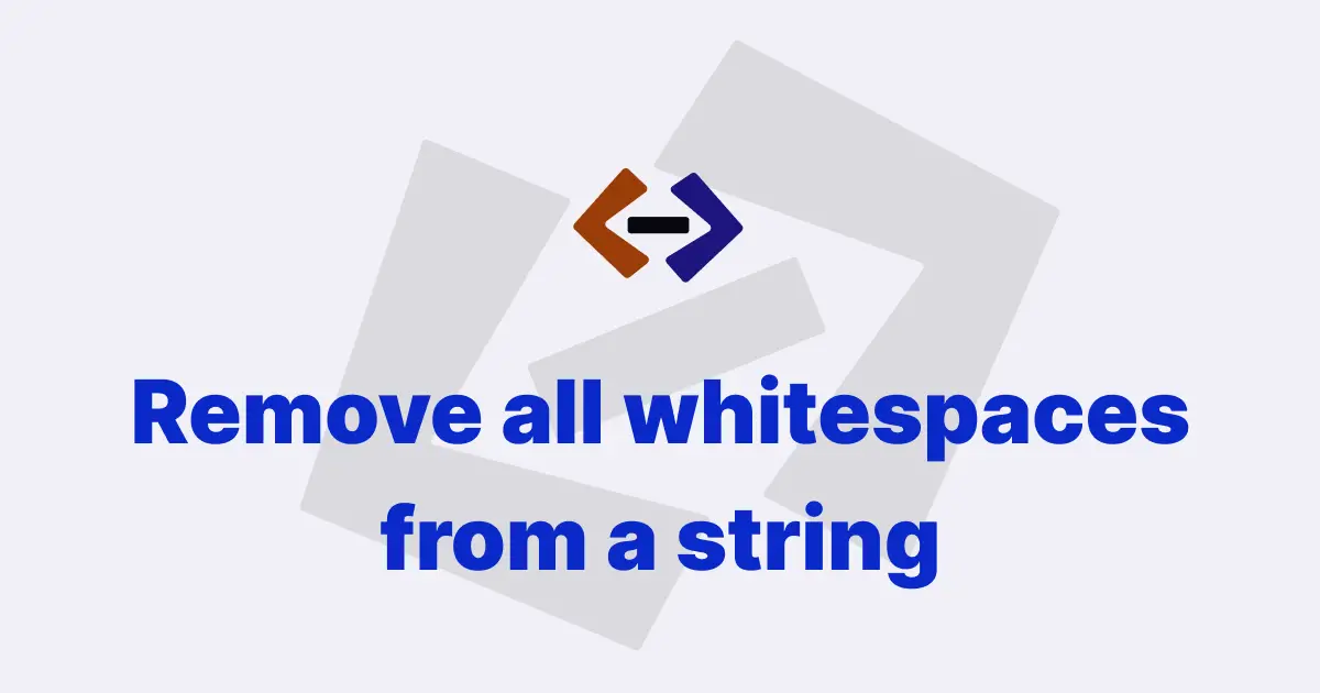 One-liner to remove all whitespace from a string in JavaScript