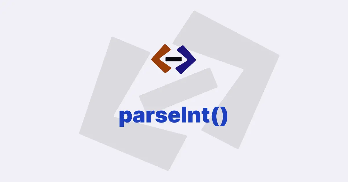 What is the use of the parseInt() method in JavaScript?