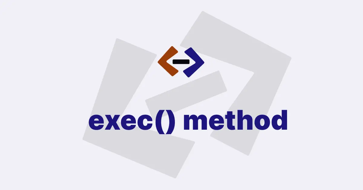 How do you use the exec() method in JavaScript RegExp?