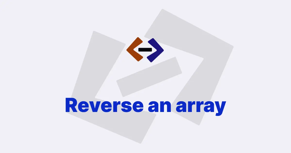 How do you reverse an array in JavaScript?