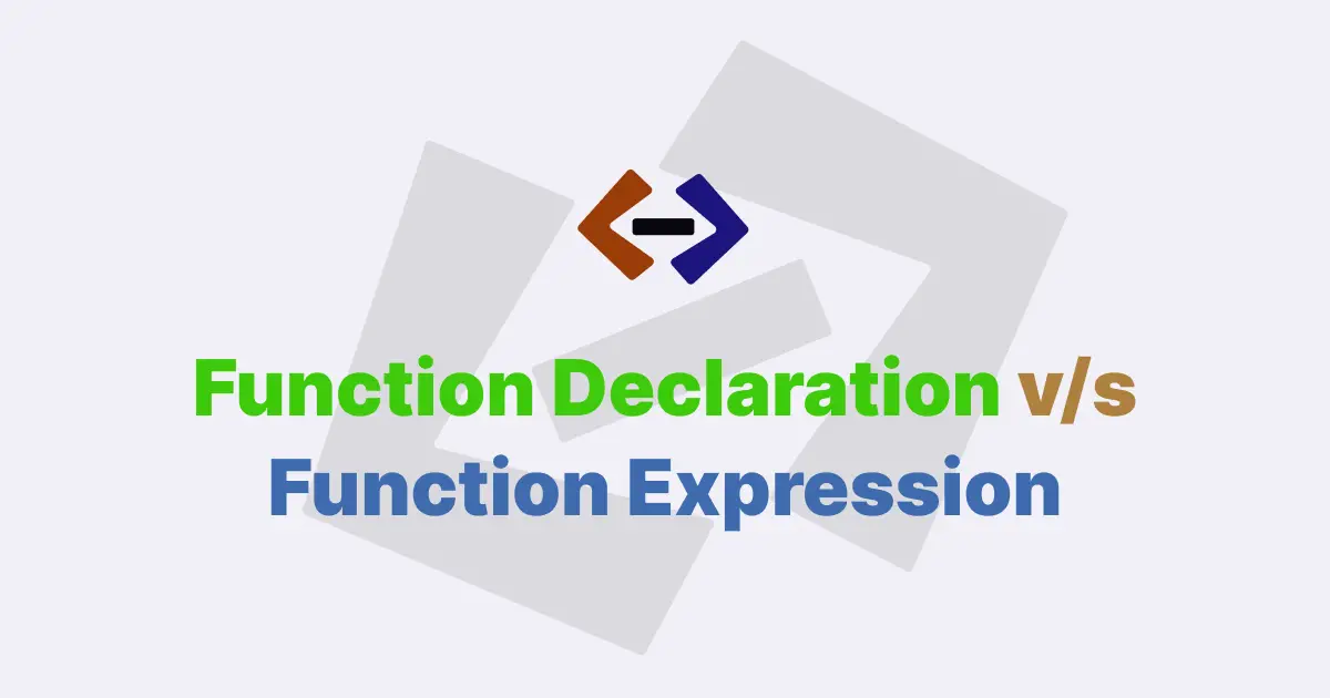 What is the difference between a function declaration and a function expression in JavaScript?