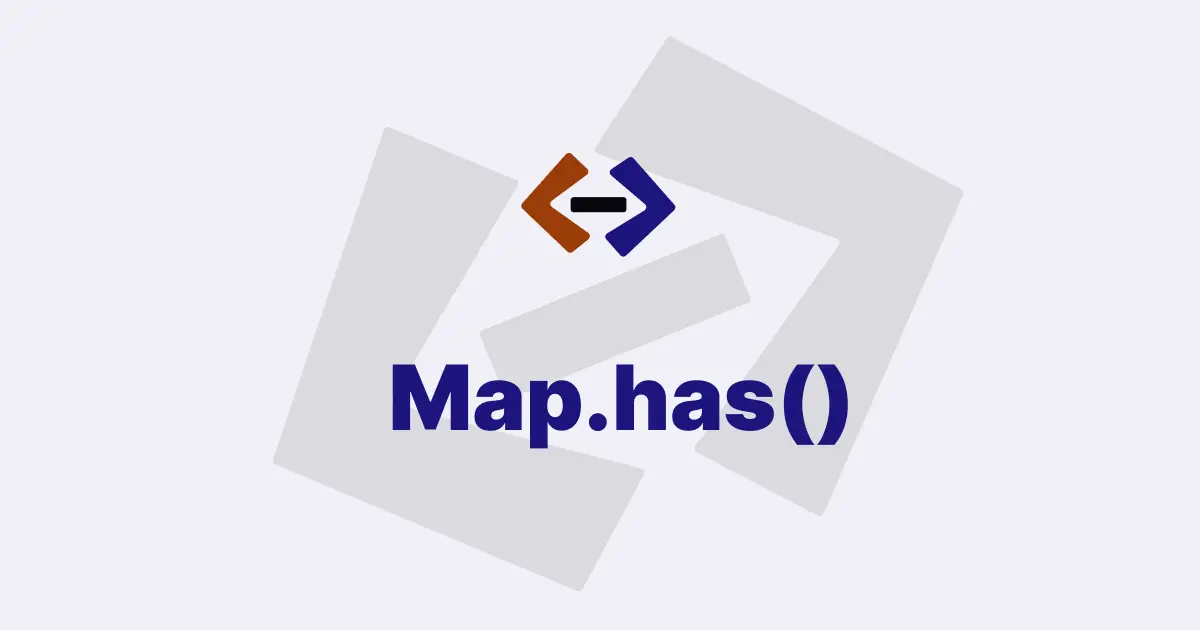 What is the use of the Map.has() method in JavaScript?