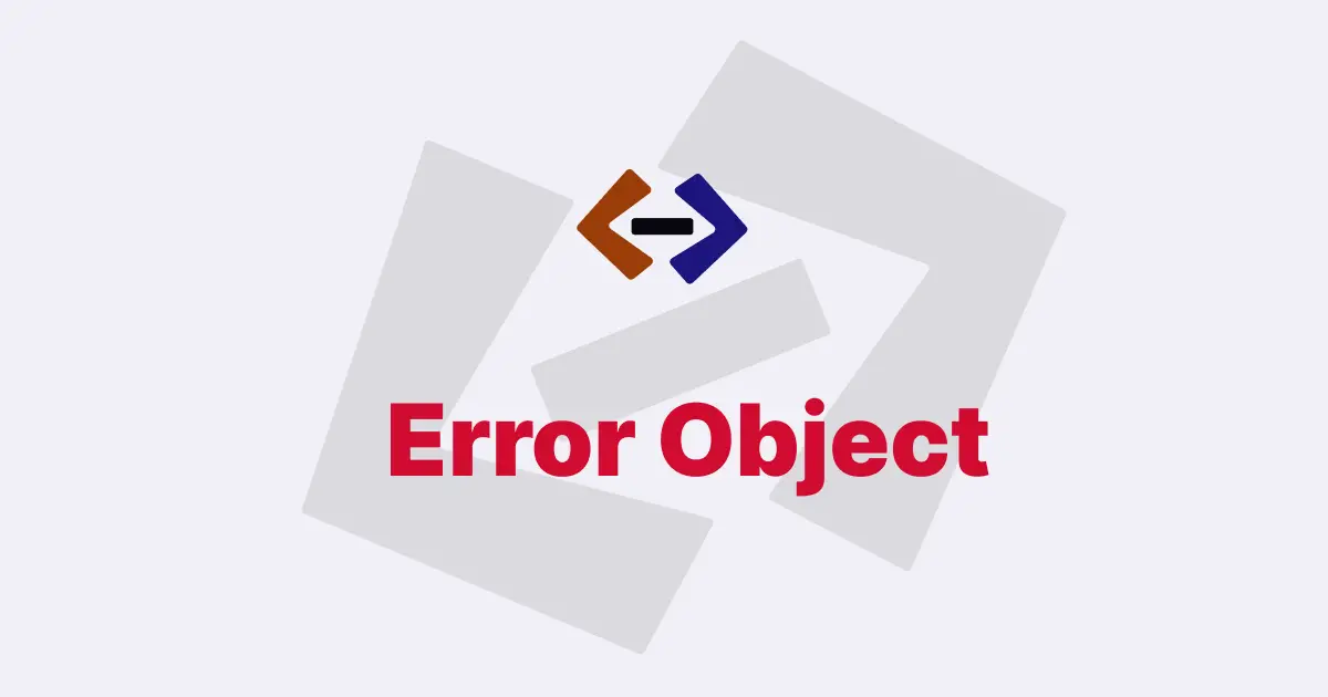 How do you create a new Error object in JavaScript?