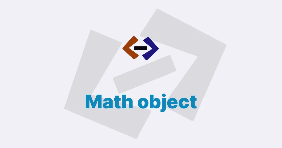 What is the use of the Math object in JavaScript?