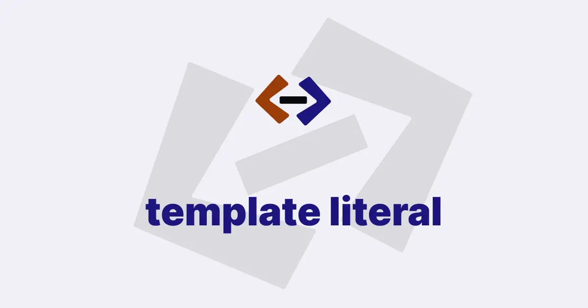 What is the use of the template literal in JavaScript?